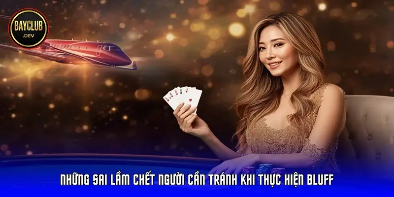Những sai lầm chết người cần tránh khi thực hiện Bluff